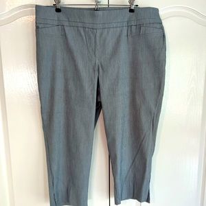 Dalia Gray Striped Pants Size 20W